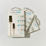 CableLinx Elite Type//C to Type//A Bundle // Rose Gold // Set Of 3