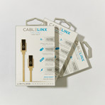 CableLinx Elite Type//C to Type//C Bundle // Gold Dust // Set Of 3