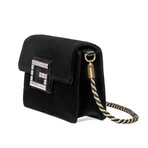 Gucci // Broadway Velvet Shoulder Bag + Jeweled G // Black