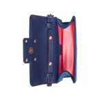 Gucci // Broadway Velvet Shoulder Bag + Jeweled G // Blue