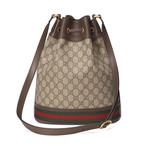 Gucci // Ophidia GG Bucket Bag // Brown + Multicolor