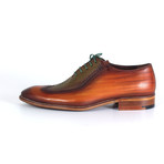 Perforated Derby Shoe // Green + Brown (Euro: 44)