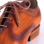 Woodgrain Derby Shoe // Brown (Euro: 44)