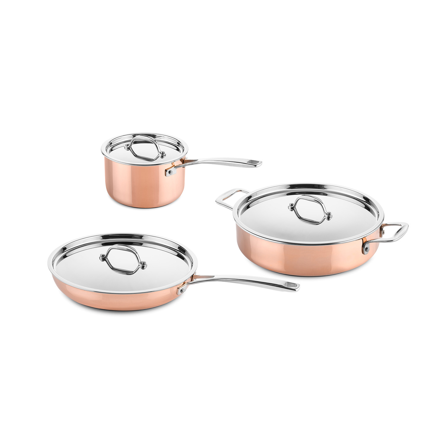 Copper Cookware Set (3 Piece Set) - Ducq - Touch of Modern