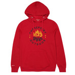 Camp Fire Hoodie // Cranberry (S)