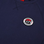 Badge Crewneck Sweatshirt // Navy (S)