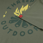 Camp Fire T-Shirt // Khaki (L)