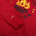 Camp Fire Hoodie // Cranberry (S)