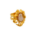 Annamaria Cammilli Mirage 18k Yellow Gold Diamond Ring // Ring Size: 7.25