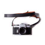 Adjustable Leather Camera Strap (Black)