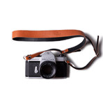 Adjustable Leather Camera Strap (Black)