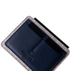 Flat Leather Passport Holder (Black)