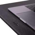Leather + Felt Desk Mat (Black)