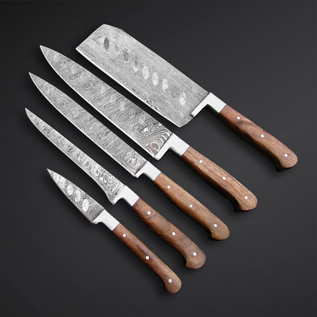 Natural Walnut Wood Knives // Set of 5