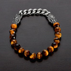 Buddha Bead Stretch Bracelet (Tiger's Eye)