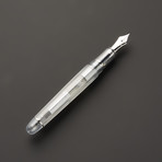5 Oshino Pen // Transparent Rhodium Nib + Trim (Fine)