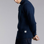 Blanda Roll Neck Sweater // Navy (XL)