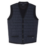 Asker Sleeveless Jacket Duo Fabric // Men's // Dark Blue (XL)
