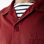 Sirocco Workwear French Chore Jacket // Unisex Fit // Rust (XL)