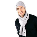 Canot Soft Wool Beanie In Purl Knit // Men's // Gray