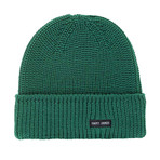 Canot Soft Wool Beanie In Purl Knit // Men's // Green