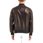 Mead Blouson Leather Jacket // Black (M)