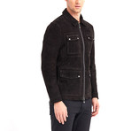 Barkley 4 Pocket Leather Jacket // Black (M)