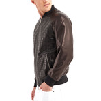 Mead Blouson Leather Jacket // Black (2XL)