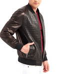 Mead Blouson Leather Jacket // Black (3XL)