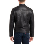 Hartwell Biker Leather Jacket // Black (XL)