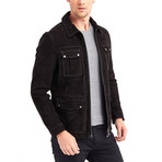 Barkley 4 Pocket Leather Jacket // Black (XL)