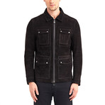 Barkley 4 Pocket Leather Jacket // Black (L)