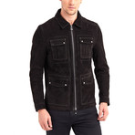 Barkley 4 Pocket Leather Jacket // Black (S)