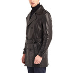 Winnebago Coat Leather Jacket // Black (3XL)