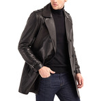 Winnebago Coat Leather Jacket // Black (XL)
