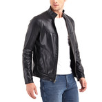 Toledo Double Face Leather Jacket // Black (XL)