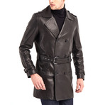 Winnebago Coat Leather Jacket // Black (M)