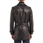 Winnebago Coat Leather Jacket // Black (M)