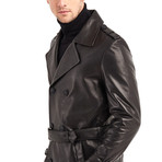Winnebago Coat Leather Jacket // Black (S)