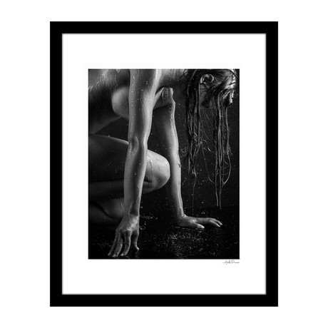 Venus in The Rain Edgy Framed Wall Art (12"W x 16"H x 2"D)