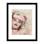 Big Hair Edgy Framed Wall Art (12"W x 16"H x 2"D)