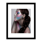 Metallic Body Paint Edgy Framed Wall Art (12"W x 16"H x 2"D)