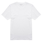 V-Neck T-Shirt // White // Set of 3 (M)