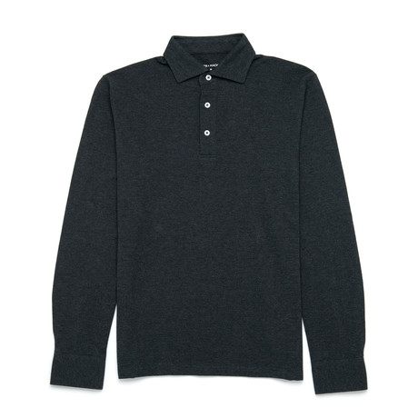 Collar Long Sleeve Polo // Charcoal Melange (XS) - SPIER & MACKAY ...