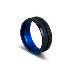 Seiryu Ring // Black + Blue (Size 6)