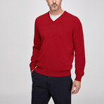 Cashmere Vee // Red (M)