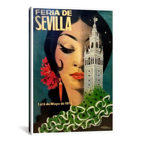 Feria de Sevilla, 1-6 de Mayo de 1973 // Unknown Artist (12"W x 18"H x 0.75"D)