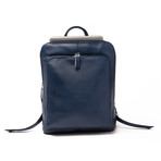 Tech Leather Backpack 12" // Blue