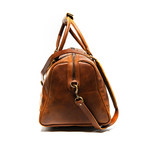 Tourist Leather Duffel Bag 19.5" // Distressed Brown