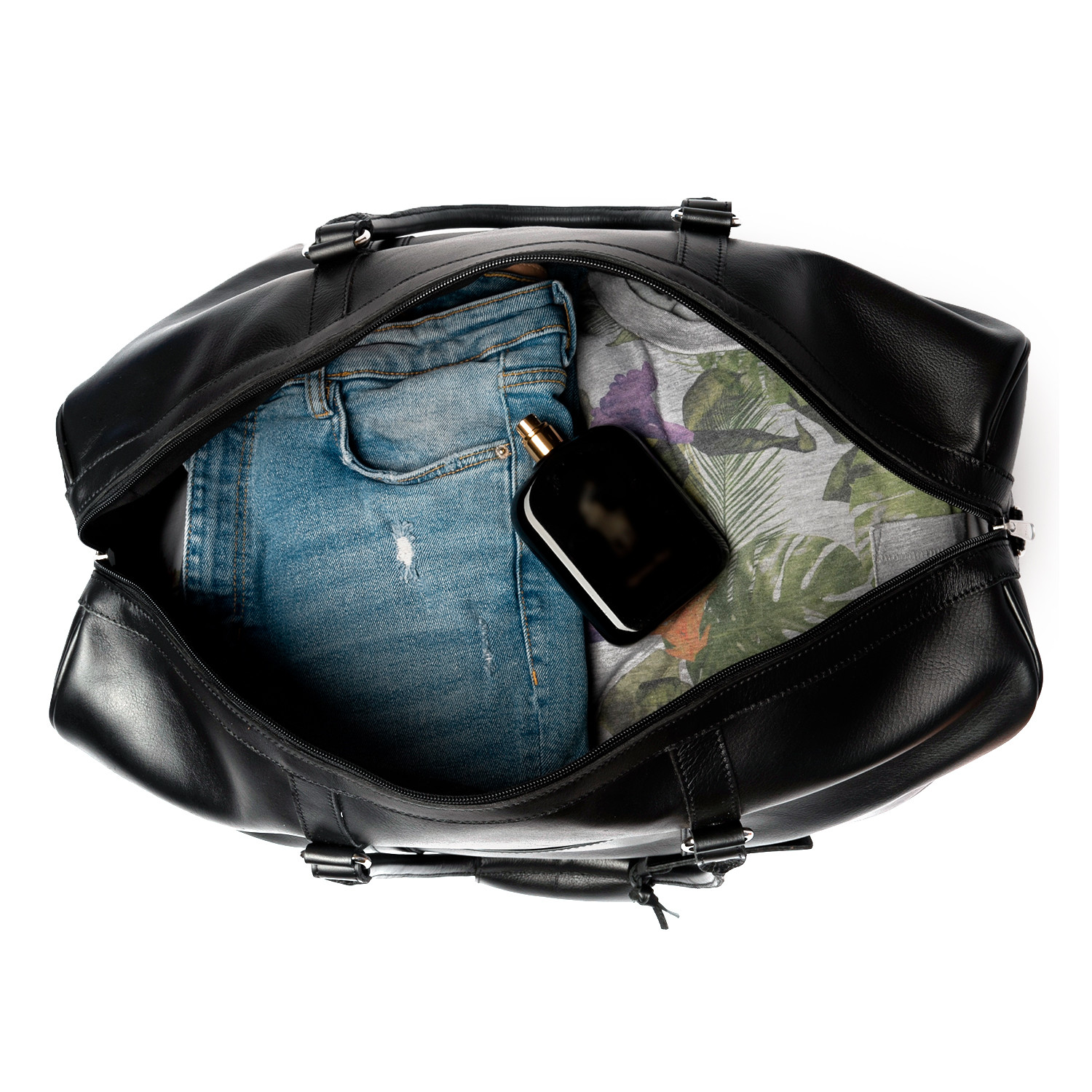 Tourist Leather Duffel Bag 21" // Black HIDES Canada PERMANENT STORE